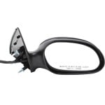 Power Mirror for Sable (2002-2005), Taurus (2002-2007) Right (Passenger), Non-Folding, Non-Heated, Paintable, Textured, 2 Caps, with Puddle Light, Fit Sedan/Wagon, Replacement