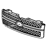 2013 - 2014 Chevrolet (Chevy) Silverado 2500 Hd Grille Assembly