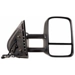 Right (Passenger) Side View Mirror Assembly for 2007-2014 GMC Sierra 2500 HD, Outside Rear View, Trailer Tow Type, Power, without OEM Signal Light,  20862099-PFM, Replacement Cover/Glass