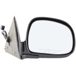 Power Mirror for Chevrolet Blazer (1998-1998)/GMC Jimmy (1999-2000), Right (Passenger) Side, Manual Folding, Non-Heated, Paintable, without Auto Dimming, Blind Spot Detection, Memory, and Signal Light, Replacement
