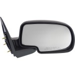 Manual Adjust, Manual Folding, Non-Heated, Chrome Mirror for Chevrolet Silverado/GMC Sierra 1999-2006, Right (Passenger), Includes 2007 Classic, Replacement