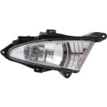 Front Fog Light Assembly for Hyundai Elantra Sedan, Right (Passenger) Side, Fits 2007-2010 Models, Replacement