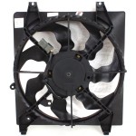 Radiator Fan Assembly for Hyundai Santa Fe 2007-2009 Left (Driver), Compatible with 2.7L Engine Without Towing Package and 3.3L Engine, Replacement
