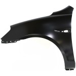 Front Fender for Hyundai Accent 2006-2011, Left (Driver), Primed (Ready to Paint), Steel, with Side Light Hole, Hatchback 2007-2011/Sedan, Replacement