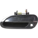 Exterior Front Door Handle for Honda Accord 1998-2002, Left (Driver), Smooth Black with Keyhole, Sedan, Suitable for Japan/USA Built, Replacement