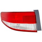 Tail Light for Honda Accord 2003-2004, Left (Driver) Outer, Lens and Housing, Sedan Replacement