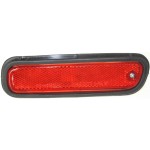 Rear Side Marker Light Assembly for Honda Accord 1994-2000, Left (Driver), Red Lens, with Garnish, Replacement
