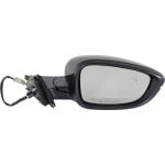 Right (Passenger) Side Mirror for Honda Accord 2018-2022, Heated, Power Adjustable, Manual Folding, Paintable, with In-Housing Signal Light, Blind Spot Detection in Glass, Puddle Light, Auto-Dimming, No Memory Function, Replacement