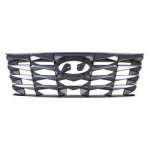 Grille for Hyundai Tucson 2022-2023, CAPA-Certified, Painted Dark Gray Shell and Insert, Compatible with Hybrid Blue, SEL, SEL Convinience, Preferred, SE, Essential Models - Replacement