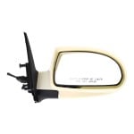 Manual Remote Mirror for Hyundai Elantra 2007-2010, Right (Passenger), Manual Folding, Non-Heated, Paintable, without Auto Dimming, Blind Spot Detection, Memory, and Signal Light, Replacement