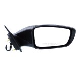 Power Mirror for Hyundai Sonata 2011-2014, Right (Passenger), Manual Folding, Heated, Paintable, with Signal Light, Excludes Hybrid Model, Replacement