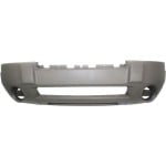 Front Bumper Cover for 2004 Grand Cherokee, Textured Gray, Suitable for Laredo Model, without Fog Light Holes, Replacement by Jeep