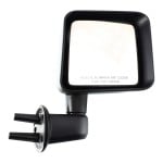 Manual Adjust, Manual Folding Side Mirror for Jeep Wrangler JK 2007-2018, Right (Passenger), Non-Heated, Textured Finish, Replacement