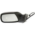 Power Heated Mirror for 2005-2010 Jeep Grand Cherokee, Left (Driver), Manual Folding, Textured, with Memory, Replacement