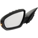 Power Mirror for Kia Optima 2011-2013, Left (Driver) Side, Manual Folding, Heated, Paintable, with Signal Light, Suitable for Korea/USA Built Vehicle, Replacement