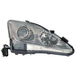 Front Headlight Assembly Replacement Lens/Cover for 2009 - 2010 Lexus IS250 Right (Passenger) Side,  8113053400, Halogen, Replacement