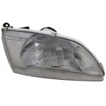 Headlight Assembly for Mazda 626, 1998-1999, Right (Passenger) Side, Halogen Light, Replacement