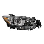 Headlight for Mazda CX-5 2013-2015, Right (Passenger), Lens and Housing, Xenon, Without High-Intensity Discharge Kit, With Adaptive Frontlighting System, CAPA-Certified, Replacement
