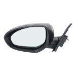 Power Mirror for Mazda 3 2010-2013, Left (Driver) Side, Manual Folding, Non-Heated, Paintable, Without Signal Light and Blind Spot Detection, Replacement