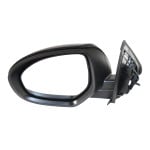 Power Mirror for Mazda 3 (2010-2013), Left (Driver) Side, Manual Folding, Heated, Paintable, without Signal Light, Replacement