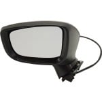 Power Mirror for Mazda 3 2017-2018, Left (Driver), Manual Folding, Non-Heated, Paintable, with Signal Light, without Blind Spot Detection, Japan Built Vehicle, Replacement