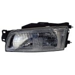Left (Driver) Headlight Assembly for 1993 - 1996 Mitsubishi Mirage, Front Headlight Assembly Replacement Housing / Lens / Cover, 4 Door; Sedan, Composite; OEM MB912959, Replacement