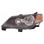 Left (Driver) Headlight Assembly for 2007 - 2008 Mitsubishi Outlander, Front Headlight Assembly Replacement Housing / Lens / Cover, Halogen, Matte Black Bezel, Composite,  8301A917, Replacement