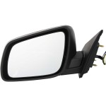 Power Mirror for Mitsubishi Lancer 2008-2014, Left (Driver) Side, Manual Folding, Heated, Textured, Replacement