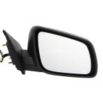 Power Mirror for Mitsubishi Lancer 2008-2014, Right (Passenger) Side, Manual Folding, Heated, Textured, Replacement
