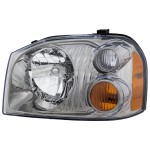 Headlight Assembly for Nissan Frontier (2001-2004), Left (Driver), Halogen, Compatible with SC/SE/SVE Models, Replacement