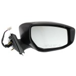 Power Mirror for Nissan Altima 2013-2018, Right (Passenger), Manual Folding, Heated, Paintable, with In-housing Signal Light, without Auto Dimming, Blind Spot Detection, and Memory, Replacement