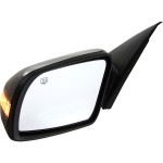 Power Mirror for 2007-2012 Nissan Altima, Left (Driver), Manual Folding, Heated, Paintable, with In-housing Signal Light, without Auto Dimming, Blind Spot Detection, Memory, for 3.5L Engine Sedan/Hybrid, Replacement