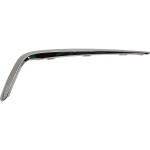 Front Bumper Molding Garnish for Acura MDX 2017-2020, Right (Passenger) Side, Chrome Finish, Excluding A-Spec Model, Replacement