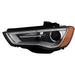 Headlight for Audi A3/S3 2015-2016, Left (Driver) Side, Lens and Housing, Xenon Light, Without HID Kit and Curve Lightning, Designed for Premium/Premium Plus Model, Replacement (CAPA Certified)