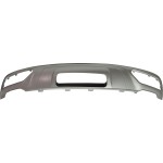 Rear Lower Valance for Audi Q5 2018-2020, Painted Silver Gray, with Trailer Hitch, Replacement