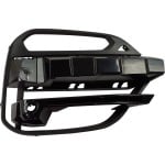 Front Bumper Grille for BMW X3 (2018-2021) 30I Models, Right (Passenger) Side, Gloss Black, without M Sport Package, with Park Distance Control Sensor Holes, Replacement