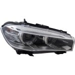 Headlight for BMW X5 2014-2018/X6 2015-2019, Right (Passenger), Lens and Housing, Xenon, without HID Kit, with Adaptive Frontlighting System, Replacement