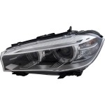 Headlight for 2014-2018 BMW X5 / 2015-2019 X6, Left (Driver), Lens and Housing, Xenon, without High-Intensity Discharge Kit, with Adaptive Frontlighting System, Replacement