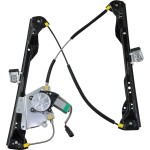 Front Window Power Regulator with Motor for Ford Focus 2000-2007, Right (Passenger), Fits 4-Door/5-Door Models, Replacement