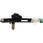 Power Rear Window Regulator with Motor for 2000-2007 Ford Focus, Left (Driver), 4-Door/5-Door, Replacement