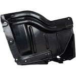 Front Fender Liner for Toyota Tundra 2007-2013 Right (Passenger), Front Section, Plastic, Vacuum Form, with Plastic Bumper Type, Replacement