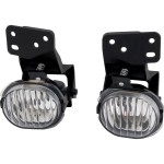 Fog Light Assembly for Chevrolet Malibu 1997-2003, Right (Passenger) and Left (Driver), Halogen, Clear Lens, Replacement