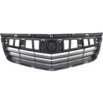 Textured Black Shell and Insert Grille for 2011-2014 Acura TSX Sedan/Wagon, Replacement