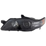 Headlight Lens and Housing for Acura TL 2007-2008 Type-S Model, Left (Driver), Replacement