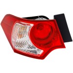 Tail Light Assembly for Acura TSX Sedan 2009-2010, Left (Driver) Side, Outer, Replacement