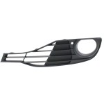 Front Fog Light Molding for BMW 3-Series 2012-2015, Left (Driver), Textured Black, Standard without M Sport Package, Sedan/Wagon, Replacement Models: 320i, 328i, 335i, 340i.