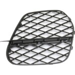 Front Bumper Grille for BMW X5 2011-2013 50i Model, Right (Passenger) Outer Open Grille, Primed (Ready to Paint), Without M Package, Replacement