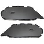 Front Bumper Grille for BMW X1 2013-2015, Right (Passenger) and Left (Driver), Inner, Textured Black, without M Sport Package, Replacement