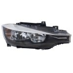 Headlight Assembly for BMW 3-Series 2012-2015, Right (Passenger), Halogen, Sedan/Wagon, Replacement - Fits Models: 320i, 328i, 335i, 340i
