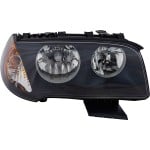 Headlight Assembly for BMW X3 2004-2006, Right (Passenger) Side, Halogen Light, Replacement